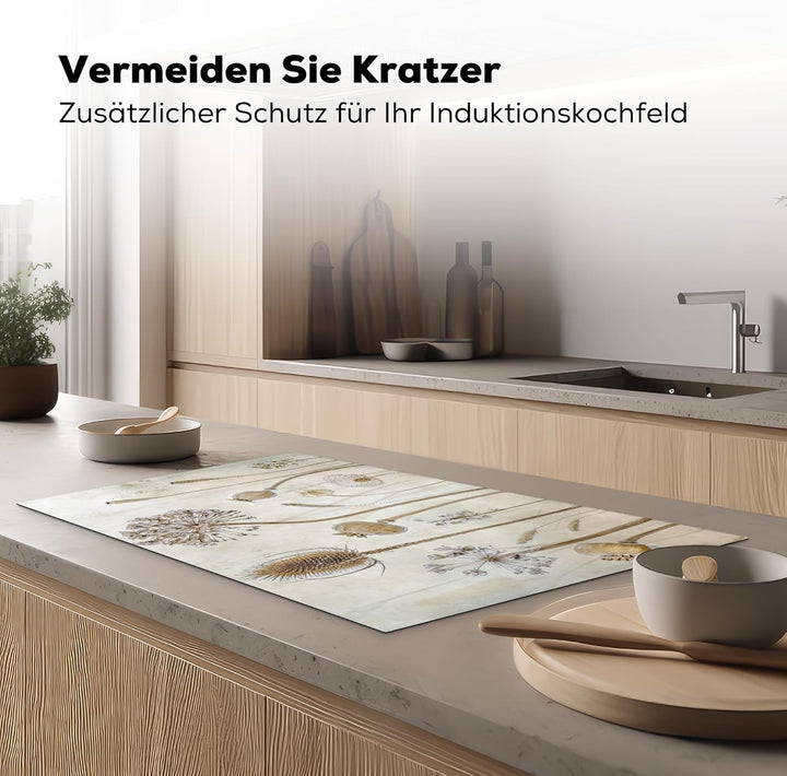 Herdabdeckplatte Einteilig Ceranfeld Abdeckplatte für Induktionsschutz Ceranfeldabdeckung Vinyl Herd