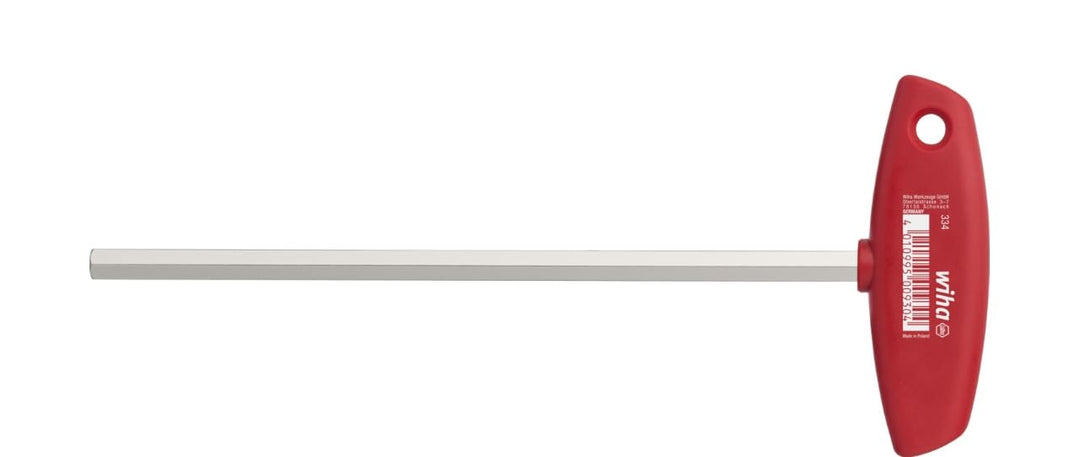 Wiha Stiftschlüssel mit Quergriff Sechskant glanzvernickelt (00937) 12 x 200 mm, 12 x 200 mm