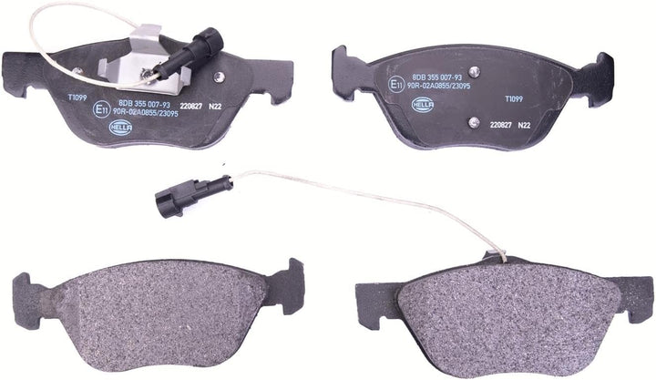 HELLA PAGID 8DB 355 007-931 Bremsbelagsatz - T1099 - Dicke/Stärke: 19mm - Bremssystem: Teves - mit i