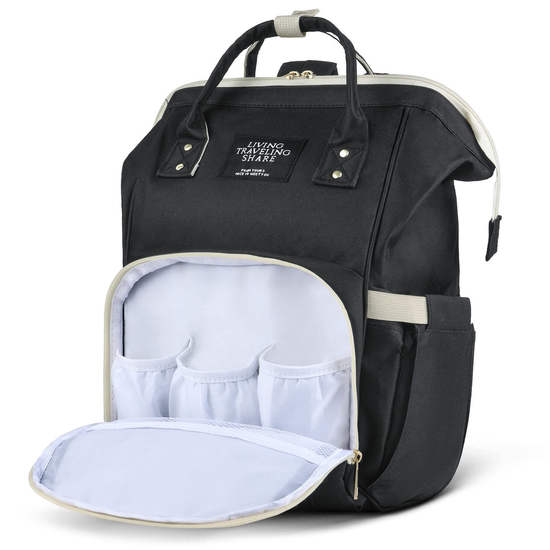 Vicloon Baby Wickelrucksack Wickeltasche, Wickeltasche Rucksack mit Babyflaschentasche, Multifunktio