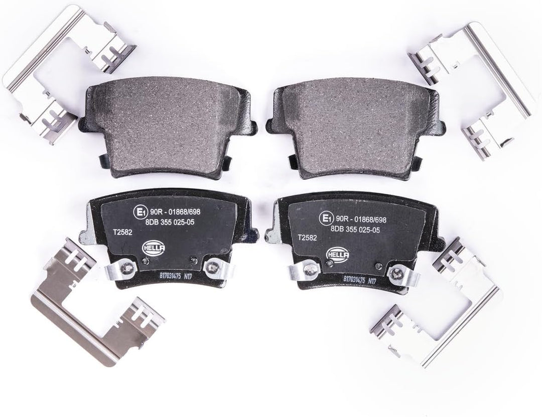 HELLA PAGID 8DB 355 025-051 Bremsbelagsatz - T2582 - Dicke/Stärke: 17.8mm - Bremssystem: Bosch - mit