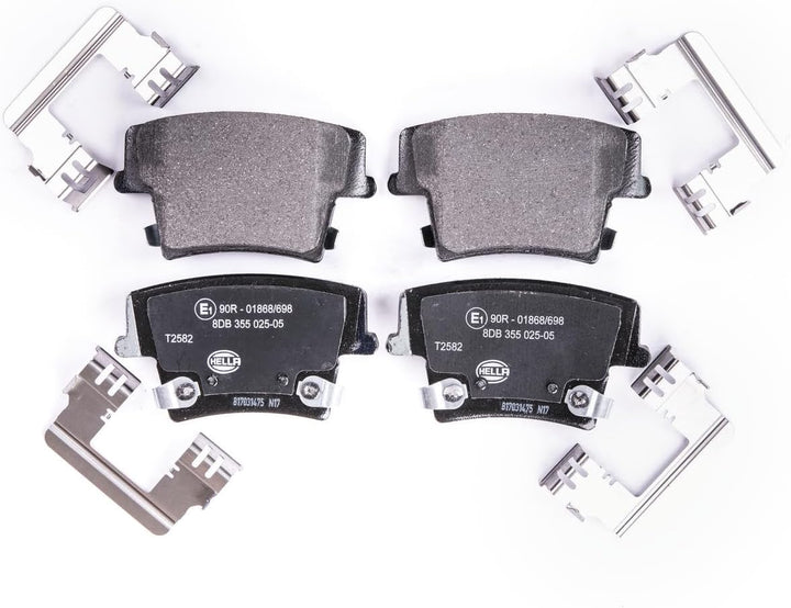 HELLA PAGID 8DB 355 025-051 Bremsbelagsatz - T2582 - Dicke/Stärke: 17.8mm - Bremssystem: Bosch - mit