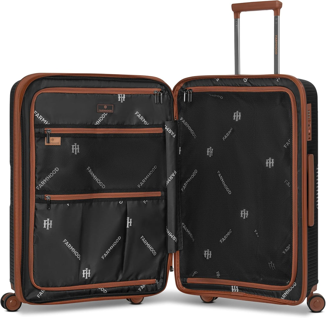 Eco Edition nachhaltiges Hartschalen Koffer-Set 3-teilig | Trolleys mit Dehnfalte erweiterbar um 6 c