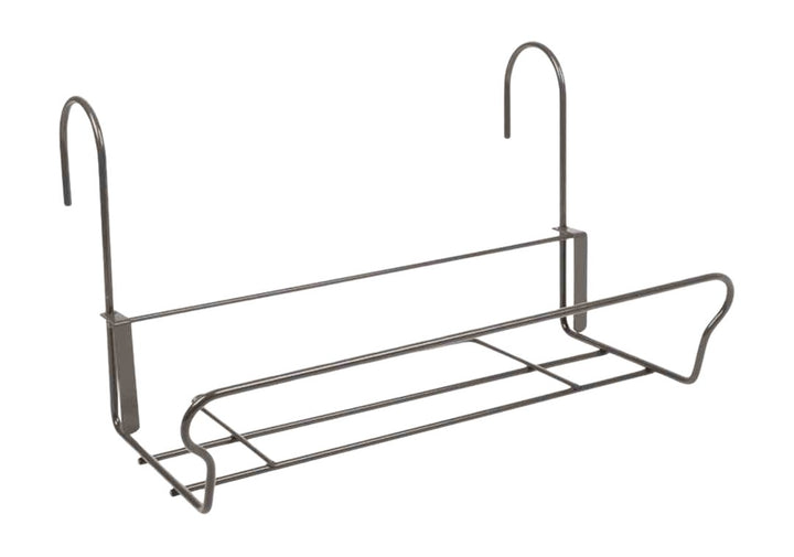 H.G. Balkonkastenhalter Universal mit Sicherheitshaken 41,5 x 22 cm, Schwarz