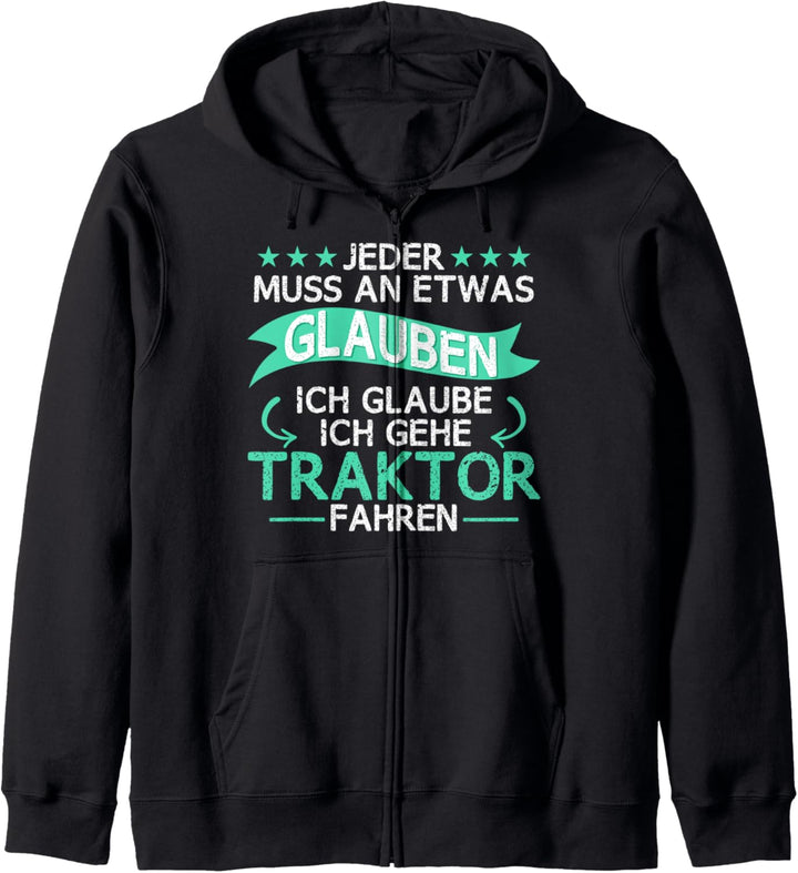 Traktor-Spruch, Bauernhof-Beruf, Geschenkidee Kapuzenjacke