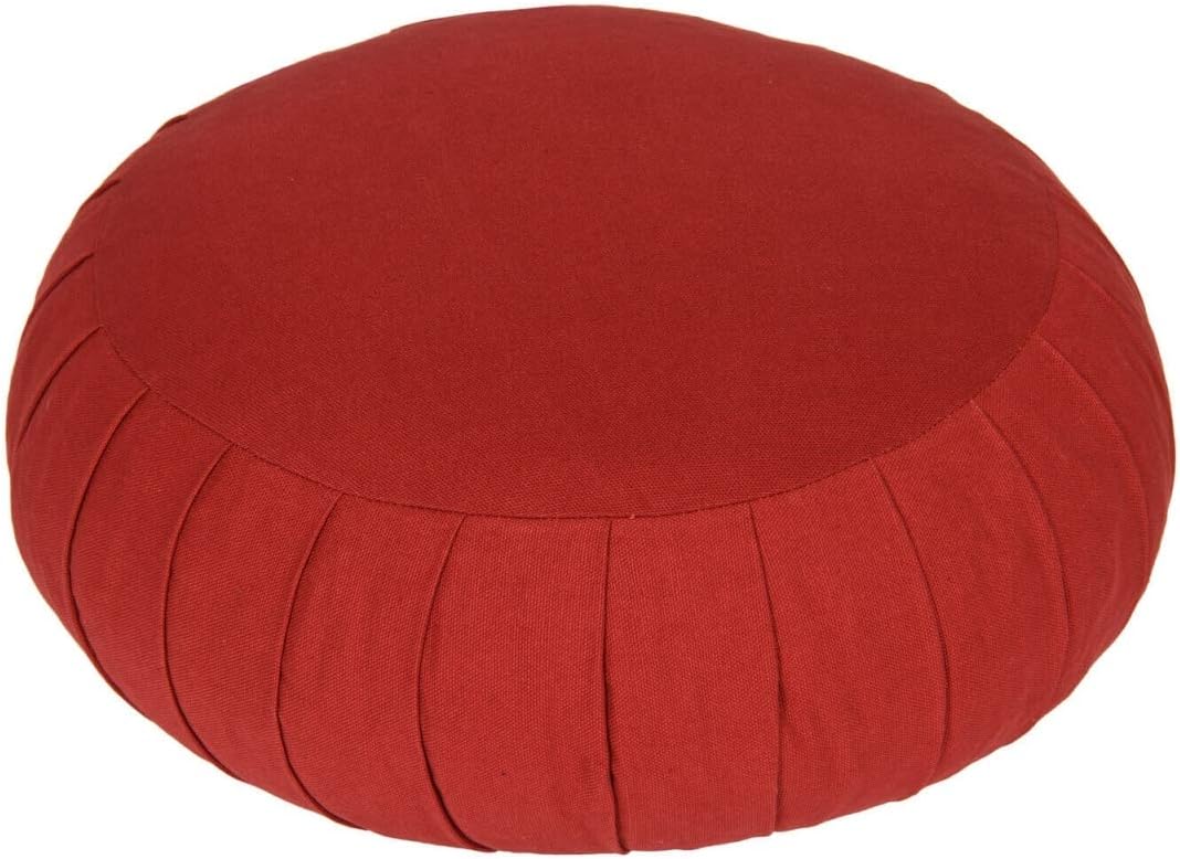 Yogabox Meditationskissen/Yogakissen Zafu Basic mit Zip bordeaux, bordeaux
