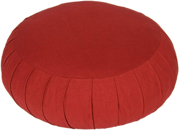 Yogabox Meditationskissen/Yogakissen Zafu Basic mit Zip bordeaux, bordeaux