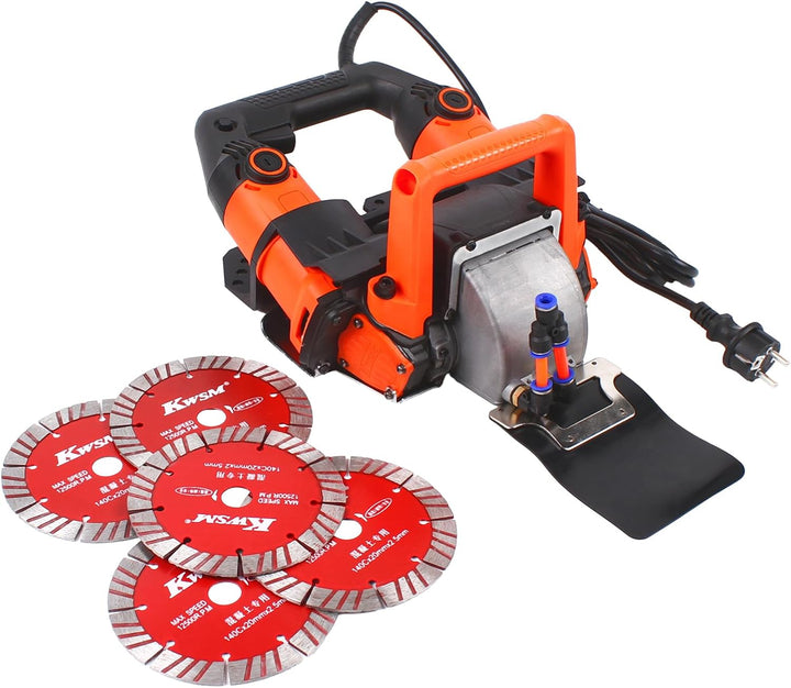 VonVVer Mauernutfräse 5200W Schlitzfräse Schnitttiefe bis 45mm Schnittbreit bis 72mm 10500U/Min Maue