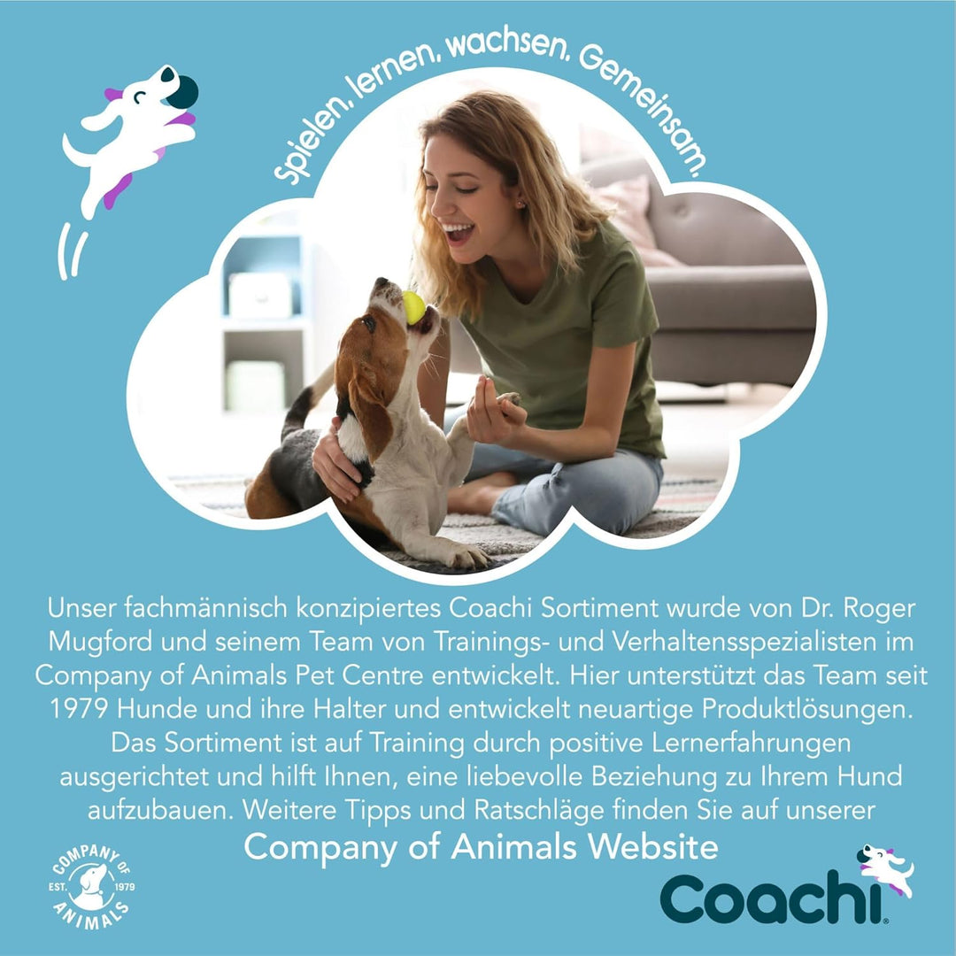 Coachi Tuggi Hide, perfekt für interaktives Spiel, robust & angenehm, dehnbarer Bungee-Griff, Belohn
