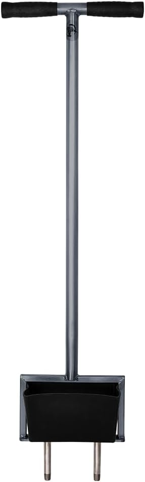 Rasenspecht Aerifizierer mit 2x16mm Spoons und Auffangwanne (Langer Stiel (ab Einer Körpergrösse von