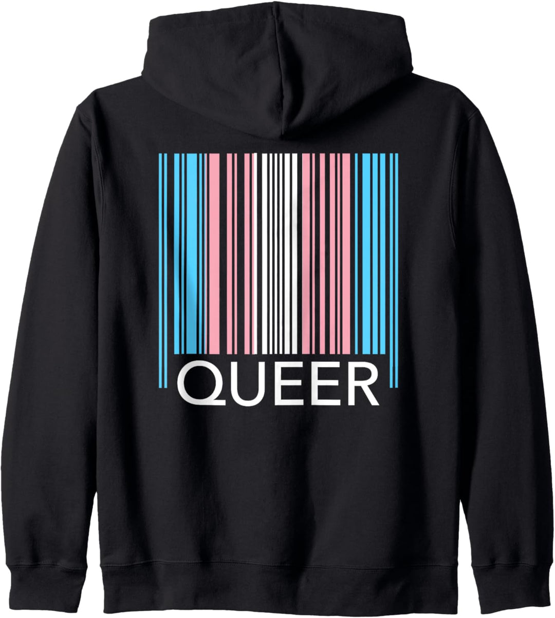Trans Pride Barcode Queer Kapuzenjacke