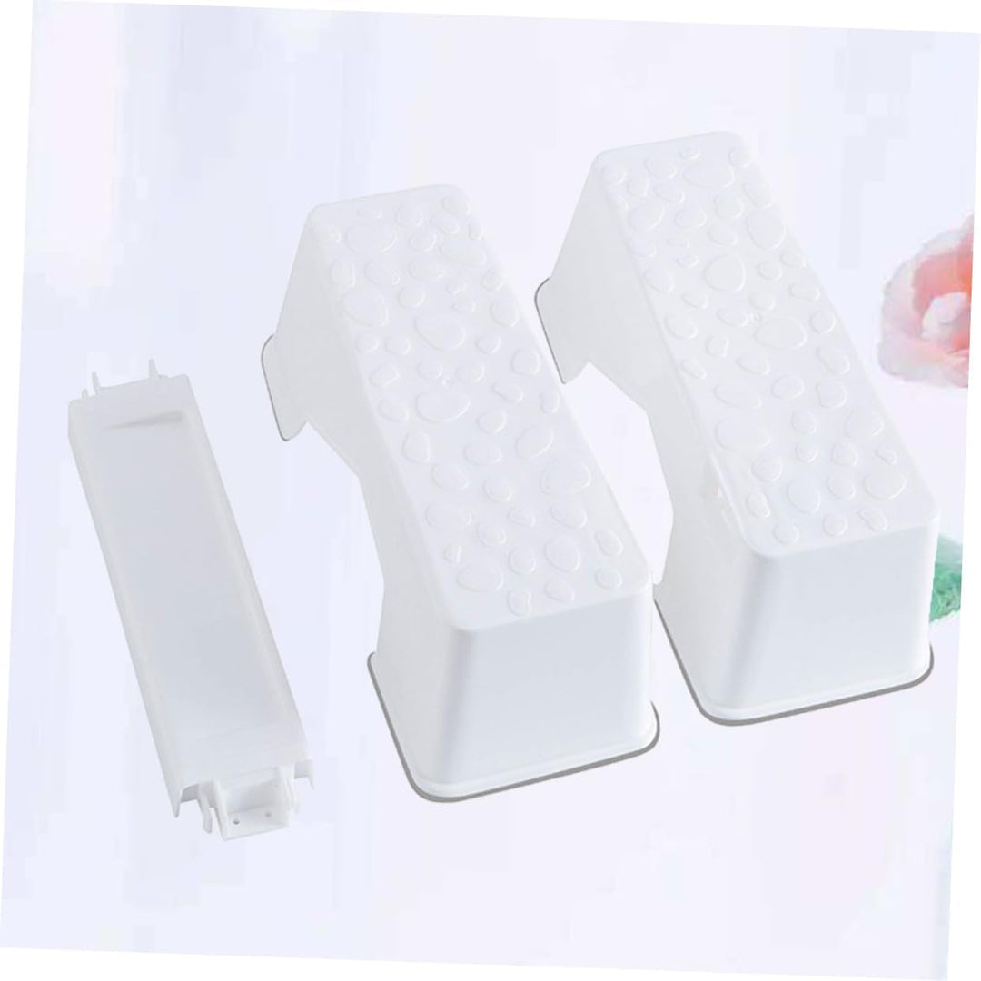 BESTonZON 1 X Toilettenhocker Fusshocker Fusshocker Tritthocker Für Kinder Toiletten Hockhocker Weis