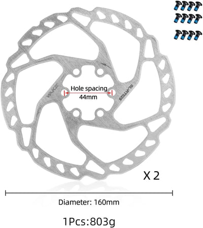 CYSKY MTB Mechanische Scheibenbremsen Vorne Hinten Bremsen Bremssattel 160 mm Rotor Bremsen Kit Mech