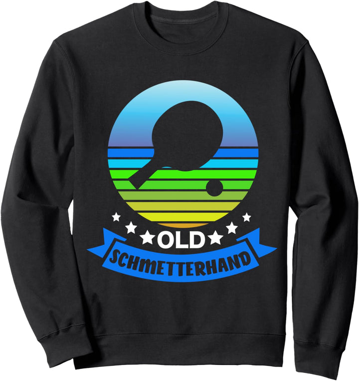 Tischtennis Sprüche Lustig Ping Pong Schläger Design Sweatshirt