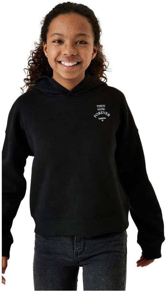 Garcia Kids Mädchen Sweater Sweatshirt 128-134 Schwarz, 128-134 Schwarz
