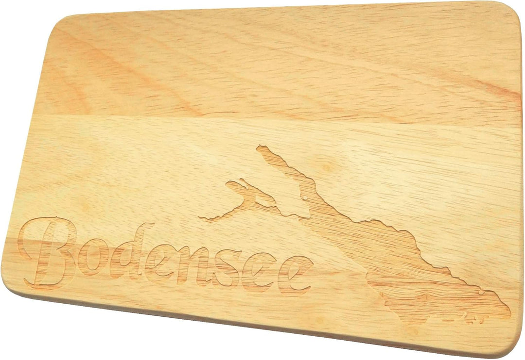 Brotbrett Bodensee Frühstücksbrett mit Gravur Holz