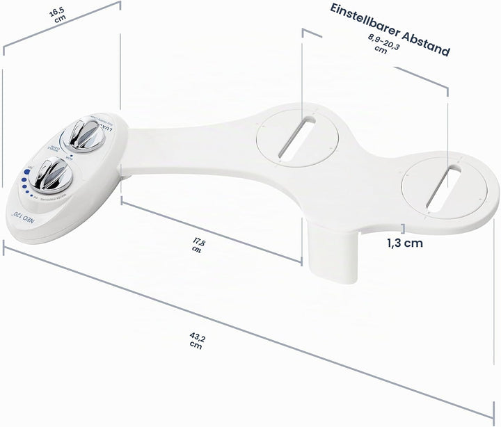 LUXE Bidet Neo 120 white BidetNeo120sww Bidet, Weiss, 17 x 10 x 3 inches, Weiss