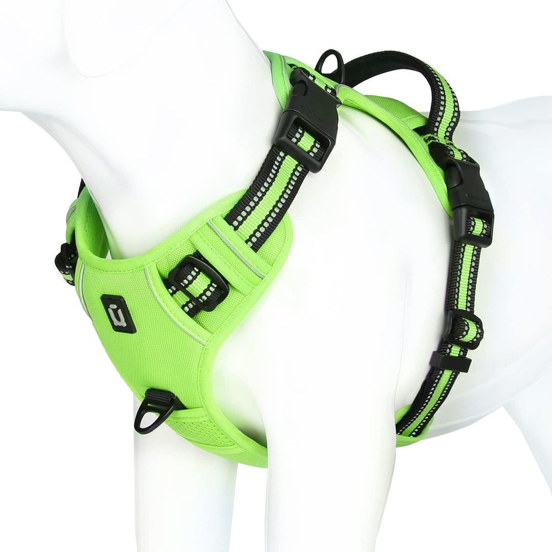 Hundegeschirr No-Pull für Kleine, Grosse und Mittelgrosse Hunde - Weich, Atmungsaktiv, Einstellbar,