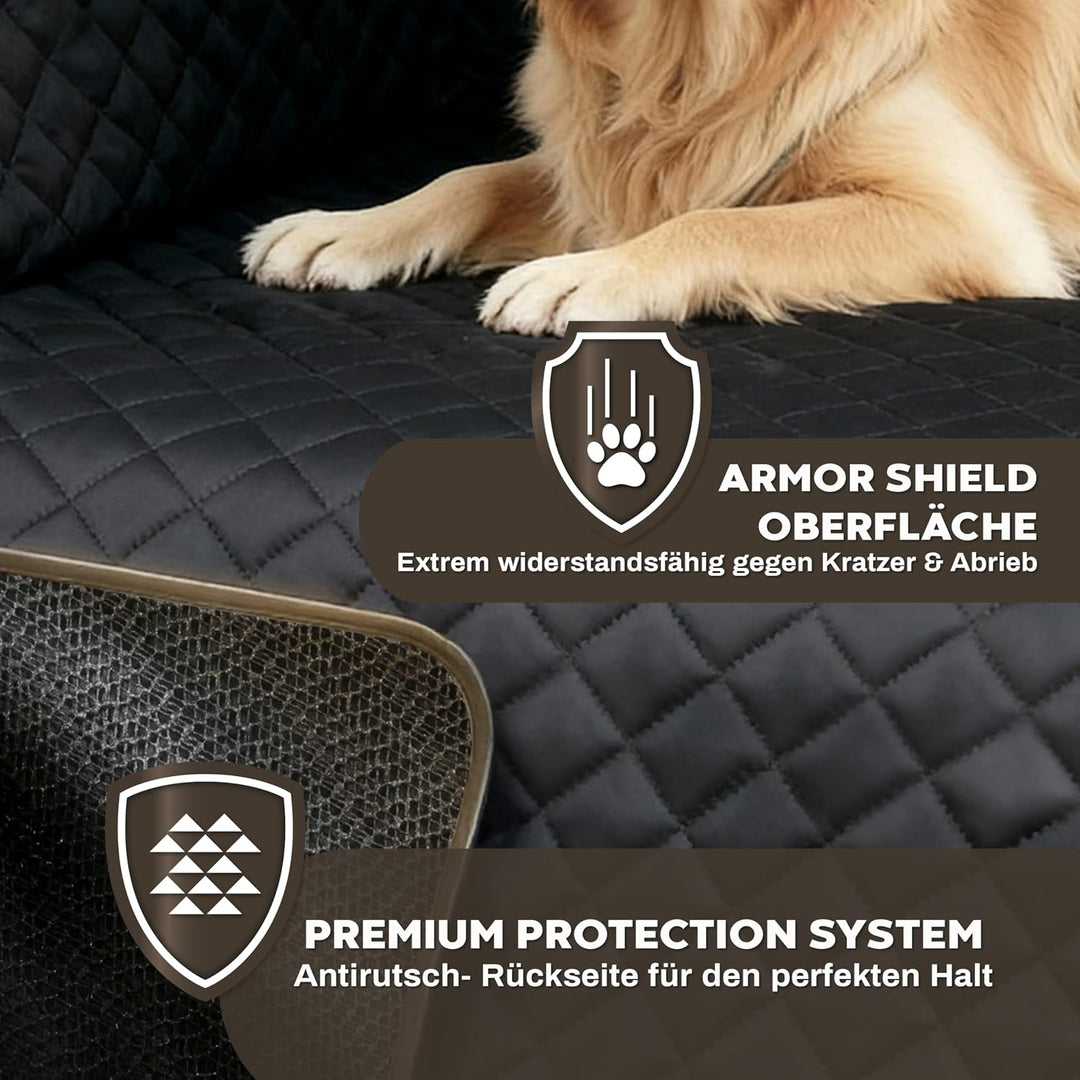 Hainberger Hundedecke Auto Rückbank, Autoschondecke Hund Rücksitz universelle Passform für viele Aut