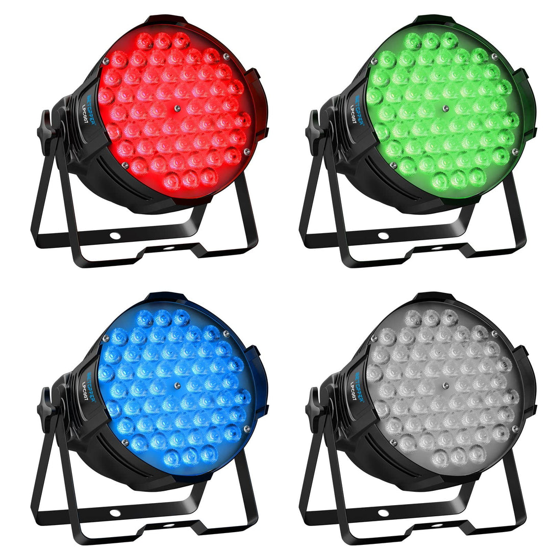 BETOPPER Partylicht Bühnenlicht 160W LED Par Scheinwerfer, 54x3W LED RGB Lichteffekte DJ Lichter mit