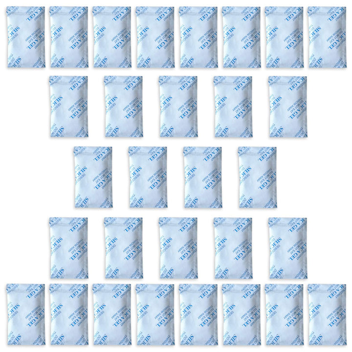 30 x 10 g E-Cron Trockenmittel Silikagel in Tyvek Päckchen. Reine, sichere und wiederverwendbare Luf