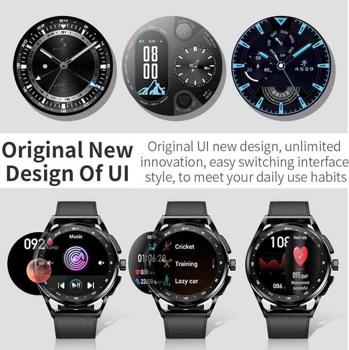 Smartwatch Herren mit Telefonfunktion, 2022 1,32" HD Voll Touchscreen Armbanduhr Herren Smartwatch m