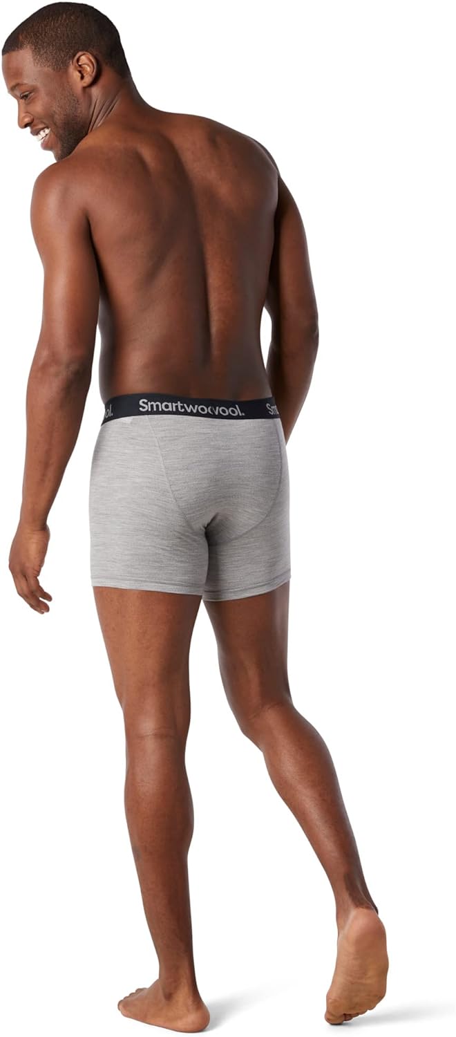 Smartwool Damen Herren Merino Boxershorts XXL Light Gray Heather, XXL Light Gray Heather