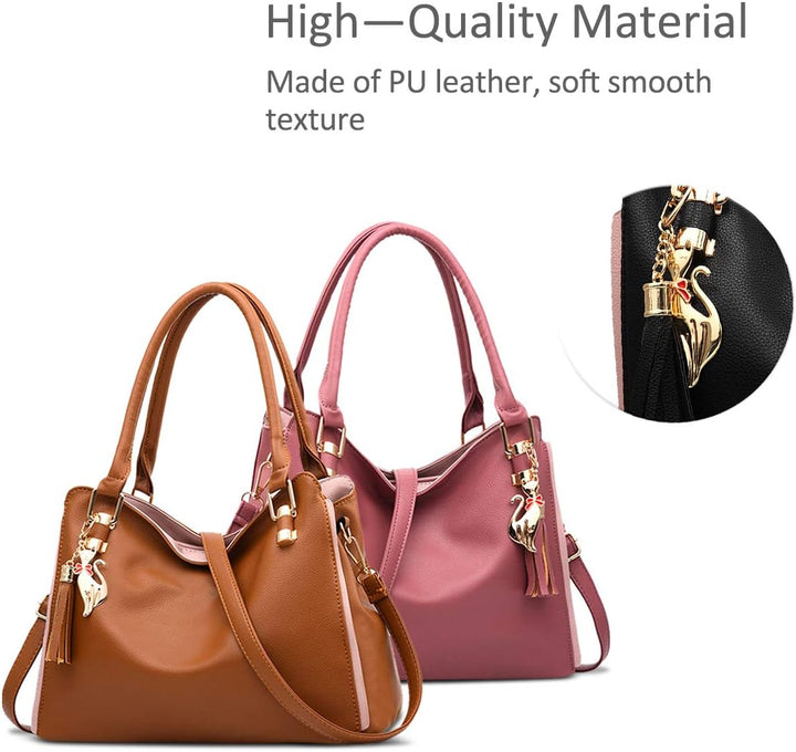 NICOLE&amp;DORIS Damen Schultertasche Mode Handtaschen Hobos und Umhängetaschen für Frauen Gross Trageta