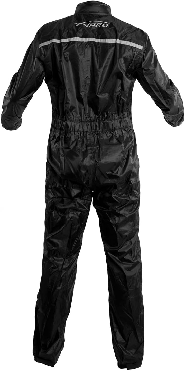 Regenjacke Wasserdicht Regenanzug Regenkombi Motorrad Regenhose Schwarz M M Schwarz, M Schwarz