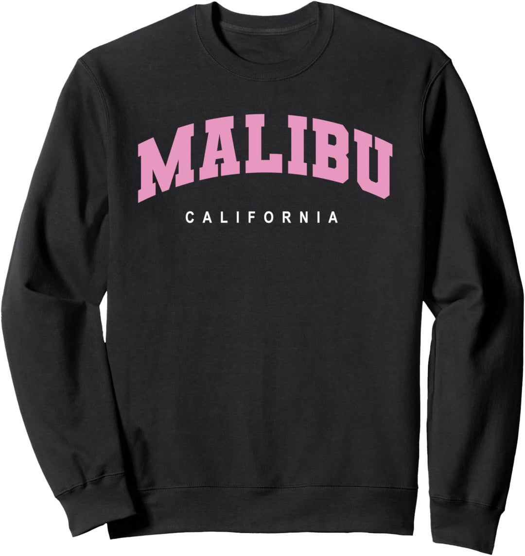 Malibu California USA College Style Sweatshirt