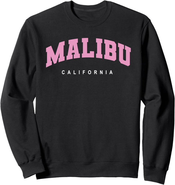 Malibu California USA College Style Sweatshirt