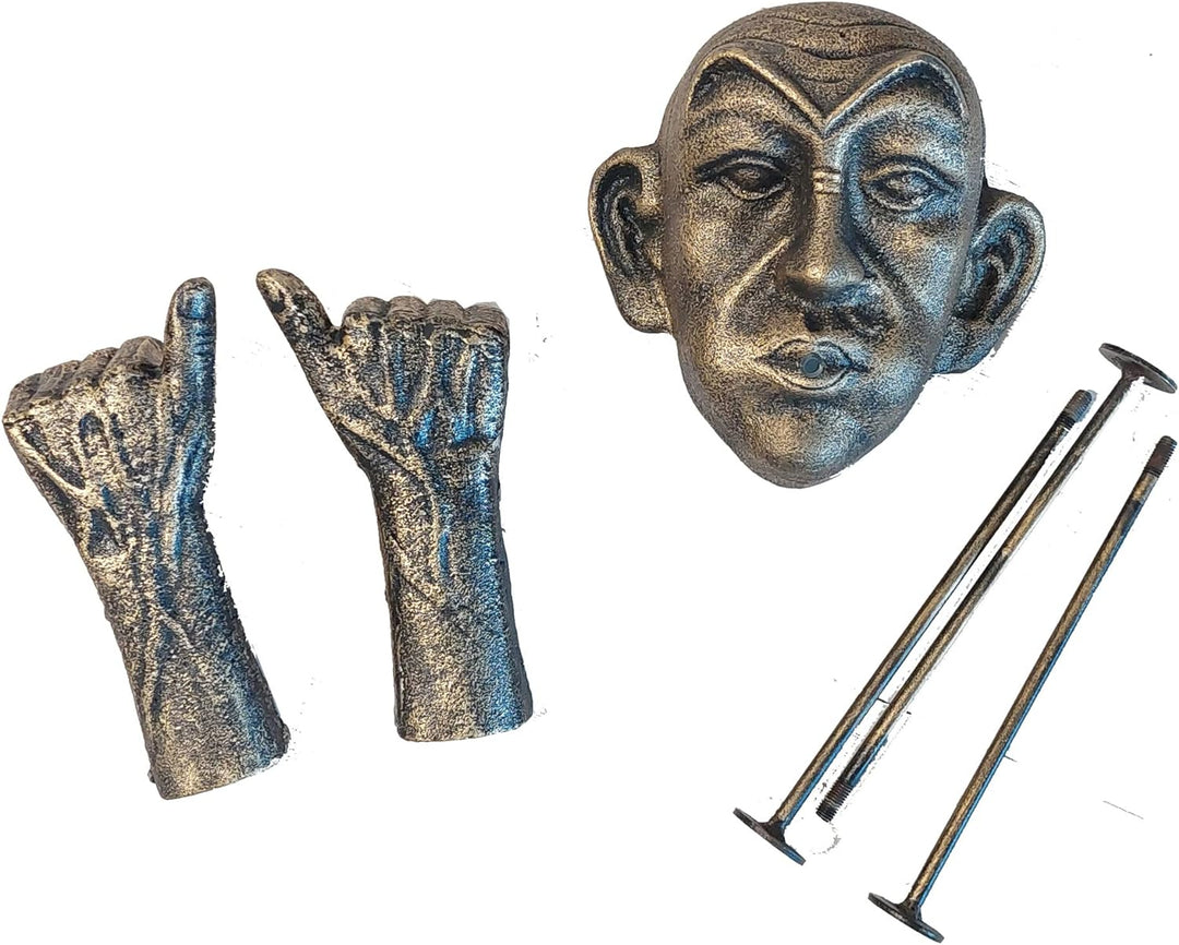 Wasserspeier Gargoyle für Miniteich mit Pumpe 230 Volt braun - Gold als Wasserspiel für die Gartende