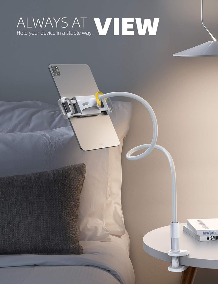 Lamicall Tablet Halter, Schwanenhals Tablet Halterung - Flexible Einstellbare Lazy Lang Arm Ständer