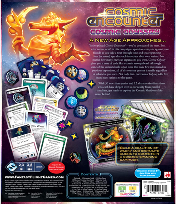 Fantasy Flight Games Cosmic Encounter: Cosmic Odyssey Kampagnen-Erweiterung | Brettspiel | ab 14 Jah
