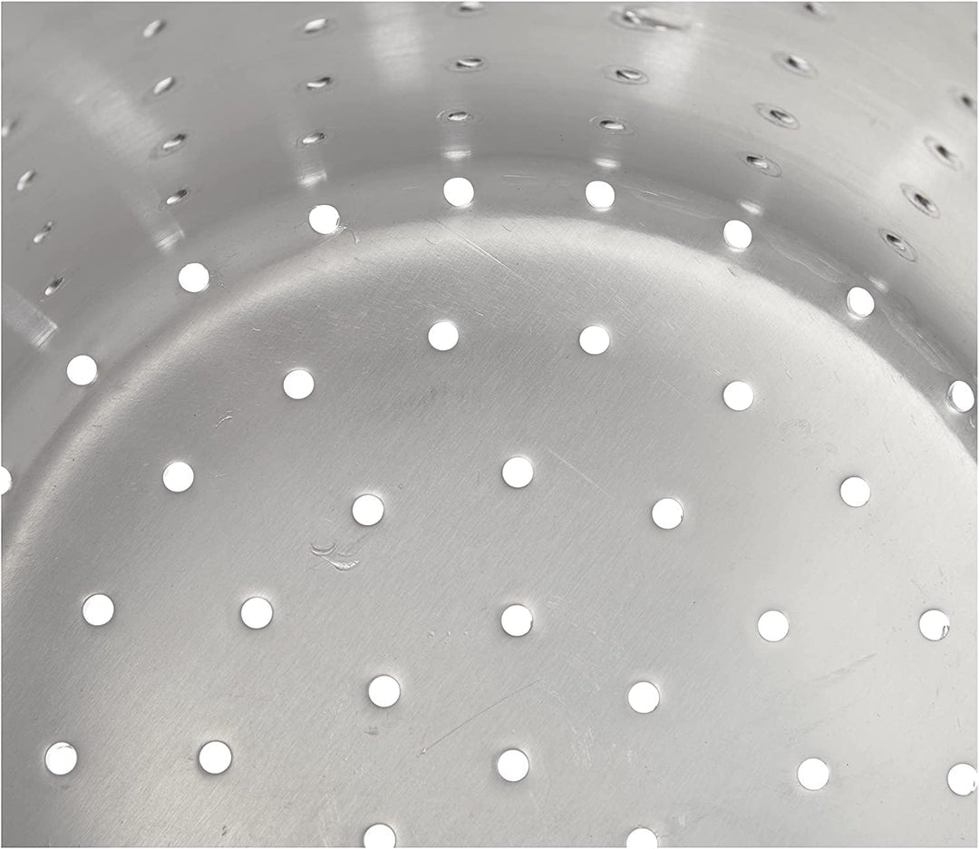 Pentole Agnelli Nudelsieb/scaldapasta Zylindrische aus Aluminium mit Griff aus Edelstahl, Silber 20
