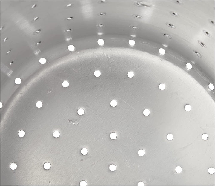 Pentole Agnelli Nudelsieb/scaldapasta Zylindrische aus Aluminium mit Griff aus Edelstahl, Silber 20