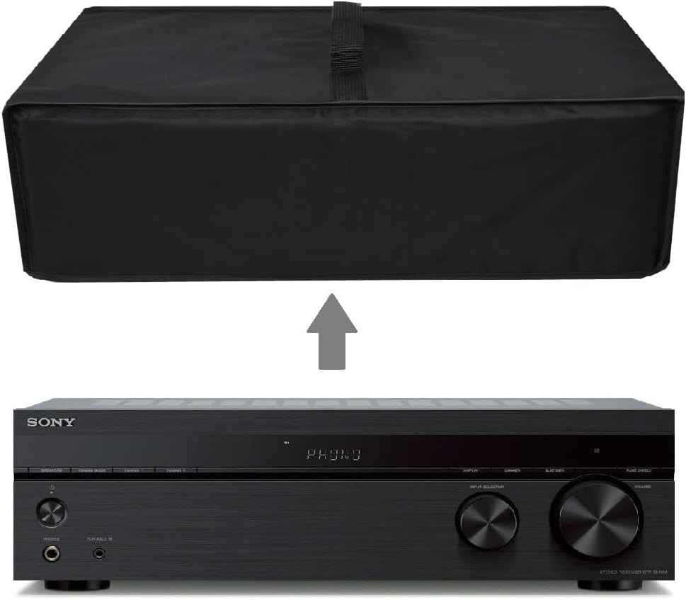 AF-WAN Nylon-Stereo-Empfänger-Staubschutz, wasserabweisend, Schwarz, für Sony STRDH190, STRDH590, On