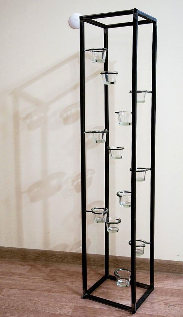 DanDiBo Lichtsäule Teelichthalter 100 cm Teelicht Ständer für 12 Teelichter 93004 Kerzenhalter