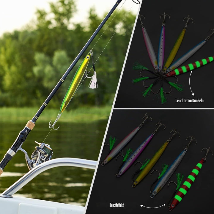 FREGITO Fishing Jigs Vertikale Salzwasser Jigs Vertikaler Jigging Löffel Angeln Thunfisch Köder Boot