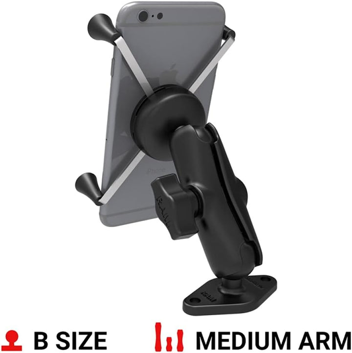RAM MOUNTS RAM-B-102-UN10U Halterung für Navigationssysteme Fahrrad/Maschine Passiv Halterung Schwar