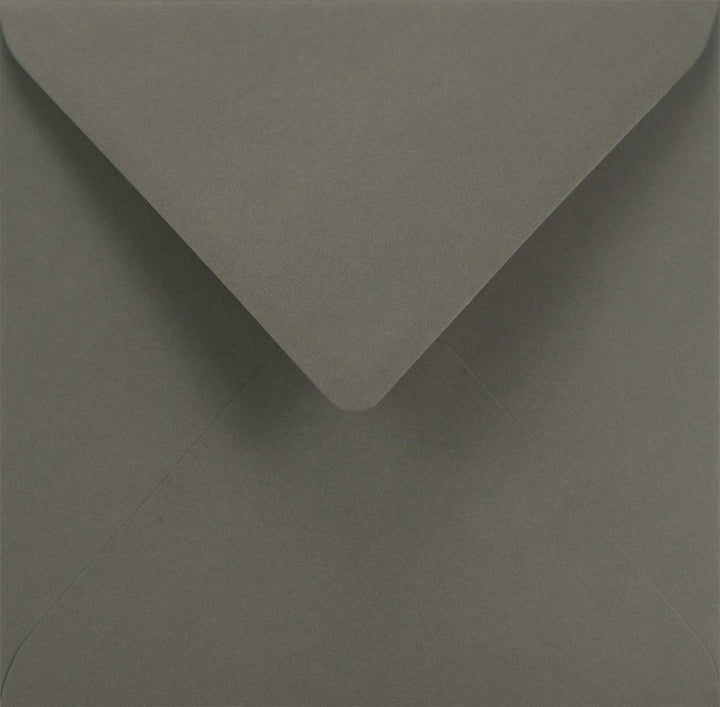 Netuno 500 Umschläge quadratisch Graphit-Dunkel-Grau 153 x 153 mm 115g Sirio Color Anthracite farbig