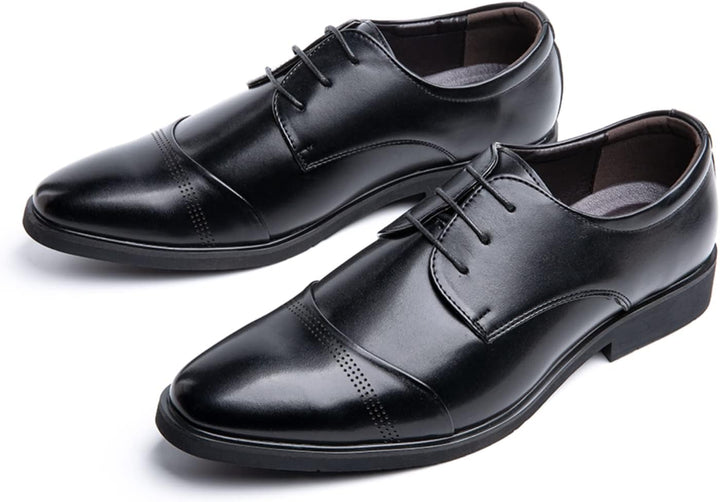 Anzugschuhe Herren Oxford Derby Schuhe Brogues Lederschuhe Hochzeitsschuhe Schnürhalbschuhe Klassisc