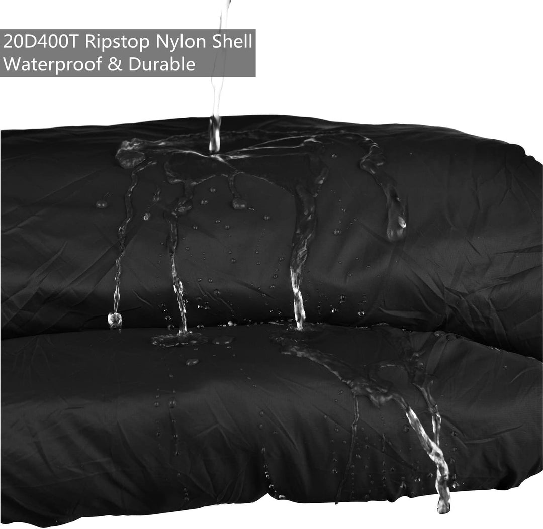 Agemore Schlafsack Leichte 3 Saison Schlafsack Hülse Form Mit Kapuze für Camping Wandern Trekking li