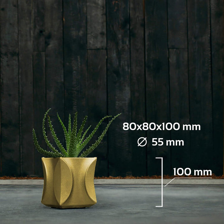 CONCRETTE Blumentopf Blumenkübel Zement-Pflanzkübel Übertopf aus Beton Modern No2 Ø 5,5 cm | 17 Farb