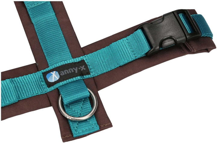 anny-x Brustgeschirr Fun braun Petrol - Gr. S, oliv braun petrol S-Standard, braun petrol S-Standard
