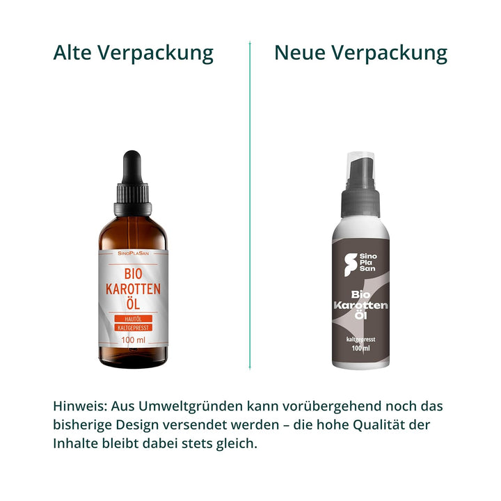 BIO Karottenöl 100 ml | Hautöl | 100% rein, kaltgepresst | aus deutschen Karottenwurzeln | für alle