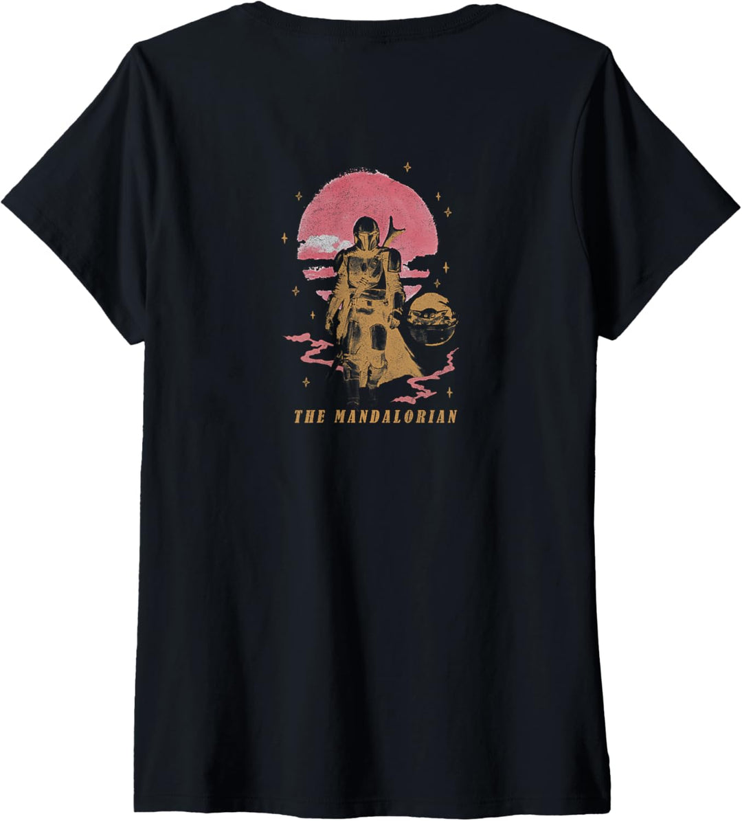 Star Wars: The Mandalorian Sunset Pocket Child T-Shirt mit V-Ausschnitt