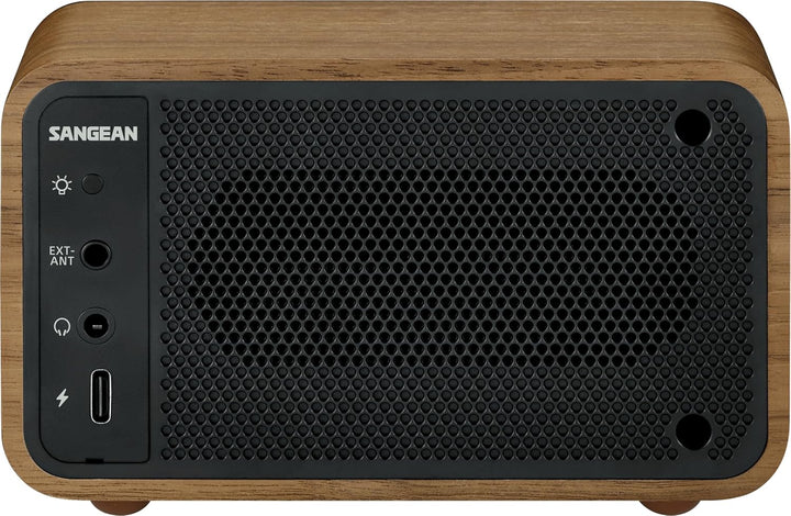 SANGEAN WR-8 – Tragbares Vintage Radio mit Bluetooth Lautsprecher, FM-Empfang, integriertem Akku, Ec