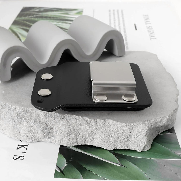 Briny River 1 x Bohrer-Holster, Bandmasshalter, Bohrer-Gürtelhalter, Edelstahl-Bandmass-Clip für Akk