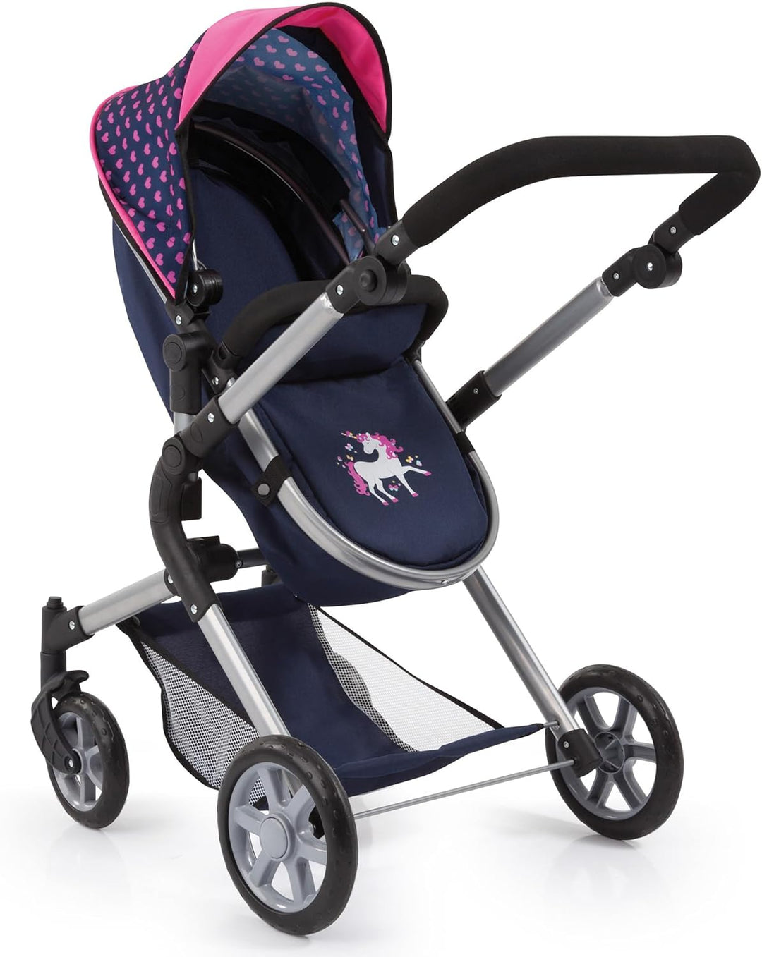 Bayer Design 18154AA City Neo Puppenwagen mit Wickeltasche und Einkaufskorb / umwandelbar in einen S